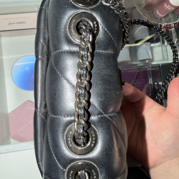 Coach Black Quilted Crossbody Bag - Picture 3 of 5